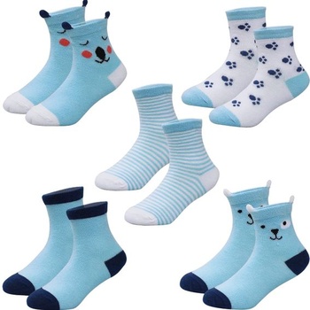 MSHEN dětské ponožky 5 párů chlapecké ponožky 0-8 let modré…