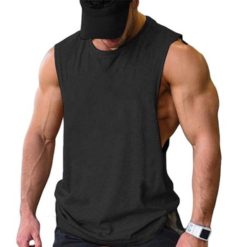 COOFANDY Pánská tílka na cvičení do posilovny Cut Off Muscle T Fitness košile bez rukávů, černá (1