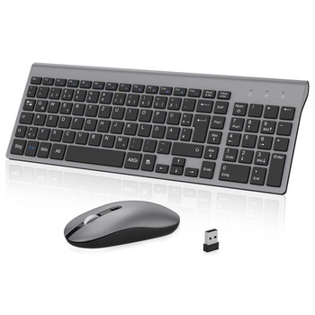 cimetoch Keyboard Mouse Set Bezdrôtová, 2,4G ultratenká…