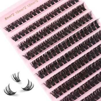 Glowing Win Predlžovanie rias DIY Individuálne riasy Natural 80D Cluster Lashes Individuálne riasy