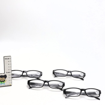 Dioptrické brýle Opulize černý rámeček +2.50