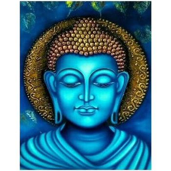 Čtvercový diamantový obraz Buddha 40 x 50 cm Čtvercové kameny Diamantové obrazy Velké Diamantové