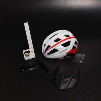 Cyklistická biela helma VICTGOAL