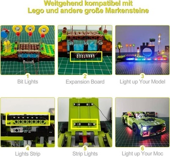 Prepojovací kábel (5 cm) pre osvetlenie Lego DIY/MOC (balenie 2 ks), prepojovací kábel pre Lego a