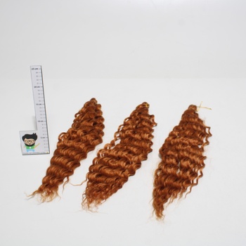 Predĺženie vlasov Porsmeer oranžovej 22 palcov