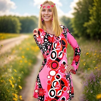 Antsparty hippie kostým pre ženy 60-70 leta