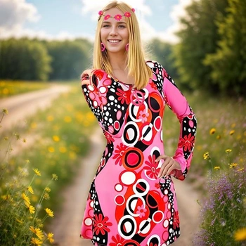 Antsparty hippie kostým pro ženy 60-70 léta