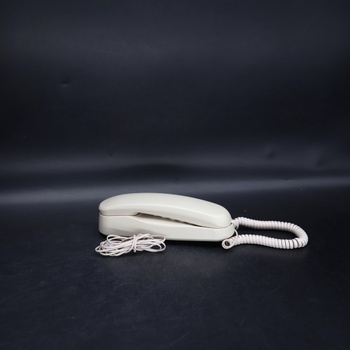 Bezdrôtový biely telefón Bisofike