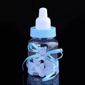 JZK 24 x Blue Baby Bottle Dárkové krabičky Dárkové bonboniéry Dárkové bonboniéry na párty Pochoutky