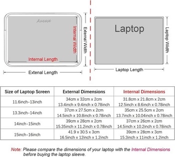 Pouzdro na 13-14palcový notebook Aucase, neoprenové ochranné pouzdro pro muže a ženy, kompatibilní