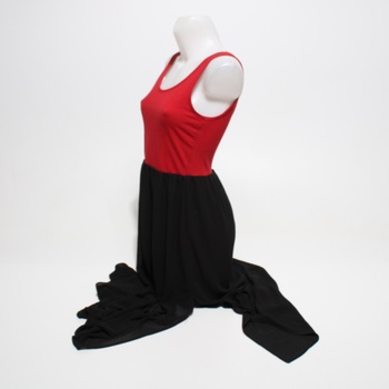 Dámske šaty Amisu červeno čierne