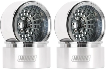 INJORA 1.9 Beadlock ráfik kolesa s hliníkovým ofsetom -10mm pre 1/10 RC Crawler SCX10 Pre TRX4 VS4-10