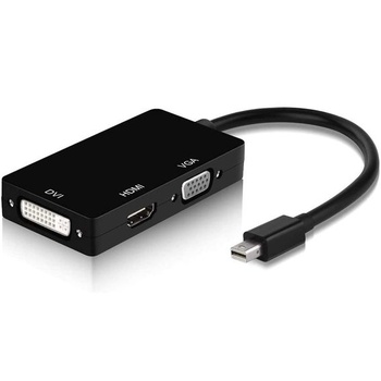 VIPMOON 3 v 1 víceportový adaptér HDMI na VGA DVI Převodník adaptéru HDMI, rozbočovač HDMI USB pro