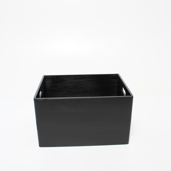 Dřevěná krabice Creative Deco černá