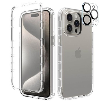 Leedia kompatibilní s iPhone 15 Pro Case 360° pouzdro na…