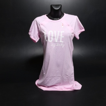 Růžová kojící noční košile L