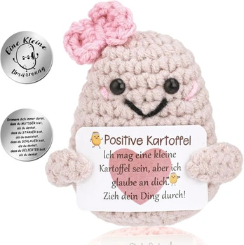 Lvefyti Pocket Hug Positive Potato, Pletená vlnená…