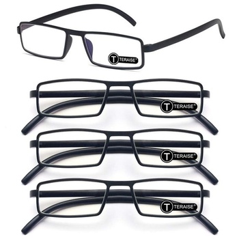 TERAISE Upgrade Brýle na čtení s blokováním modrého světla 4-balení kompaktních/lehkých brýlí na