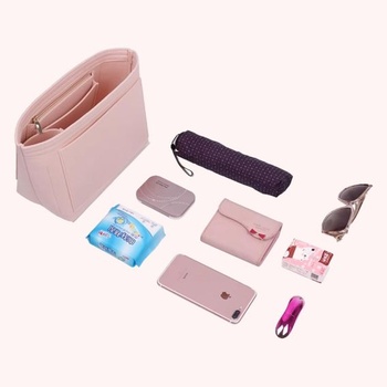 D.DUO Bag Insert Organizer Kabelka Příslušenství Longchamp Long Handle Tote Bag (L (Long Handle),