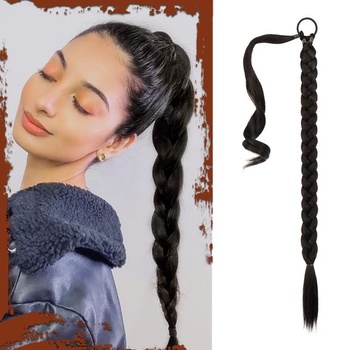 Sofeiyan Braid Extensions Culík Predlžovací cop s vlasovou sponou 66 cm Predĺženie dlhého