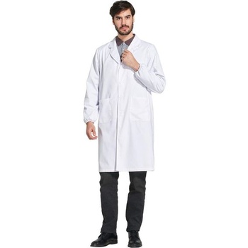 Icertag White Lab Coat Ženy Muži, Unisex Doctor Coat, Kabát pro ženy, Pánská bílá košile, Vhodné