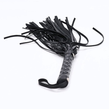 Kožený bičík černý SXOVO, 49,5 cm