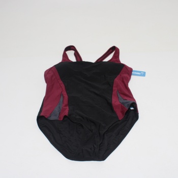 Dámské plavky jednodílné černočervené XL