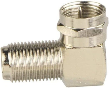 VCE Pack of 5F samec Angle Adapter 90stupňový satelitní adaptér pro anténní kabel, satelitní kabel,