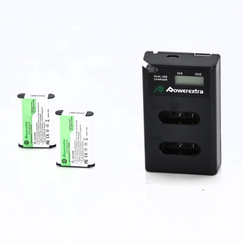 Nabíječka Powerextra BX1LCD s bateriemi