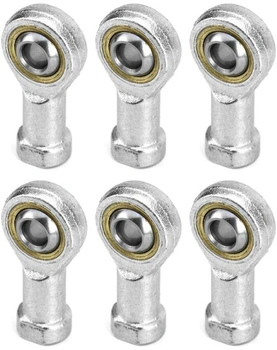 QWORK® Pack 6 ložísk kĺbových hláv 8 mm, kĺbové ložiská M8…