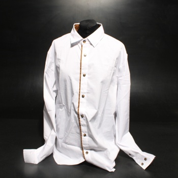 Pánská košile dloudý rukáv Meilicloth bílá L