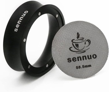 Krúžok na dávkovanie kávy 58 mm a 58,5 mm sitko na puk, hliníkový kovový lievik na espresso Presné