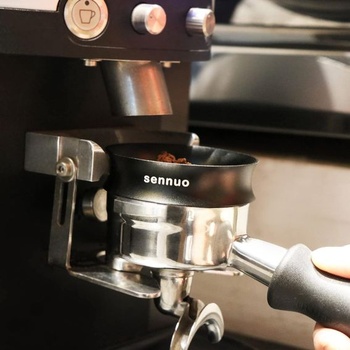 Krúžok na dávkovanie kávy 58 mm a 58,5 mm sitko na puk, hliníkový kovový lievik na espresso Presné