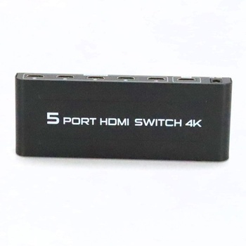 HDMI přepínač 5 in 1 černý