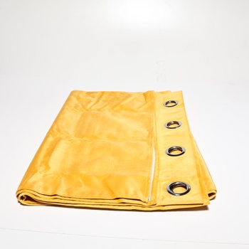 Závěsy Miulee, 2 ks žluté 175 × 140 cm