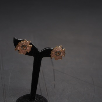 Dámské náušnice Behave Měděná květina 2,5 cm