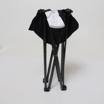 Skládací stolička Fundango černé barvy