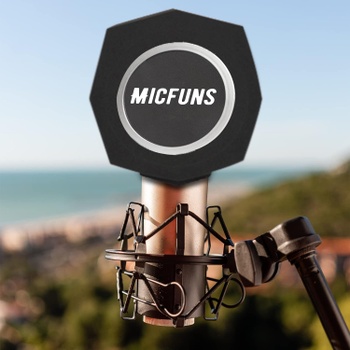Filtr na mikrofon Micfuns černý