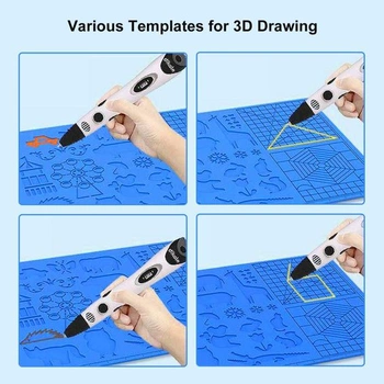 Šablóna 3D pera LATTCURE s držiakom na 2 prsty | 41,5 cm x 27,5 cm Šablóna pera pre 3D tlač, veľká