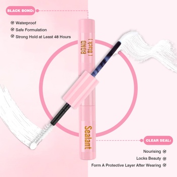 Sixstarhair polovičné riasy s Bondom snd Seal Sada umelých rias Clear Band Falošné polovičné riasy