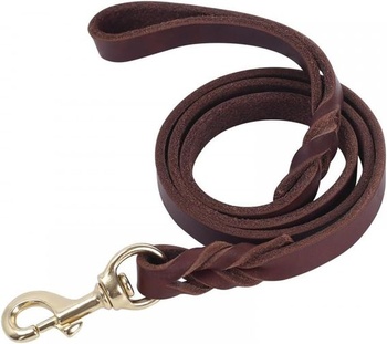 Vodítko pre psa kožené, 1,2 m - 2,6 m hrubé kožené vodítko pre psov, 1,2/1,8 cm široké, kožené