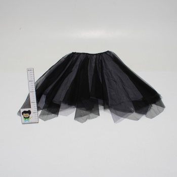 Dámská černá tylová sukně FEOYA
