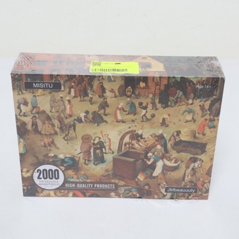 Klasické puzzle MISITU 2000 kusů pro dospělé, malba od Pietera Bruegela pro starší děti Velké