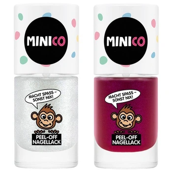 MINICO Premium sada dětských laků na nehty 2 třpytivých a…