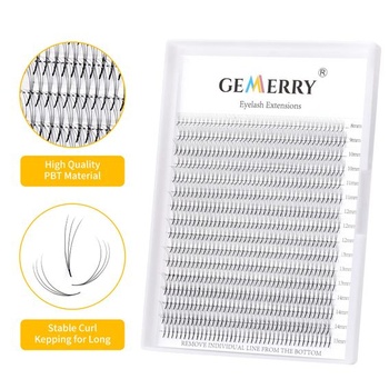 GEMERRY Big Box 3D 5D Ready Fan Volume Lashes (8-15 mm mix, 3D-0,10-C natočenie)