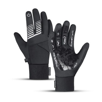 kyncilor zimní dotykové rukavice zimní rukavice pánské dámské cyklistické rukavice voděodolné černé