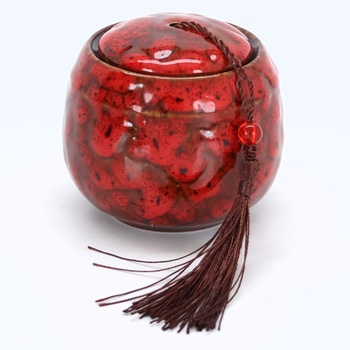 Keramická červená urna Soekodu 