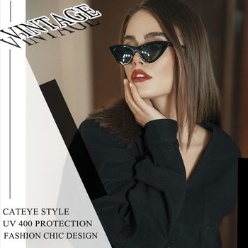Joopin Dámske slnečné okuliare Polarizované mačacie oko UV ochrana Vintage slnečné okuliare Mačacie okuliare