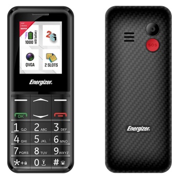 Telefon s klávesnicí Energizer E4 černý