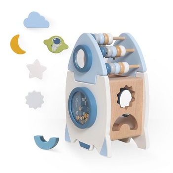 Hračka Montessori, aktivita s raketovým modelem…